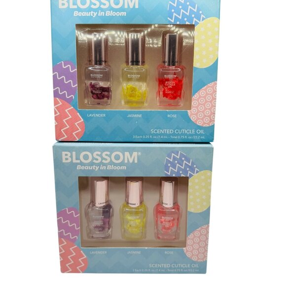 2 packs of Scented Cuticle Oil 3-Pack Lavender Jasmine Rose Essential Oils - Picture 1 of 4